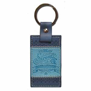 Be Strong Blue Keychain