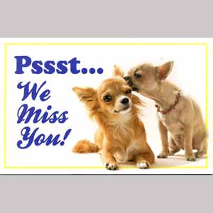 Psst... We Miss you Postcard