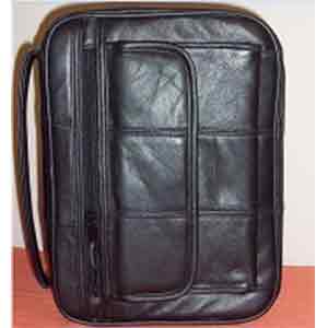 Bible Cover Leather Ebony
