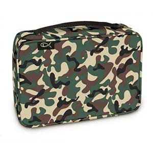 Camouflage Bible Cover Woodland Camo