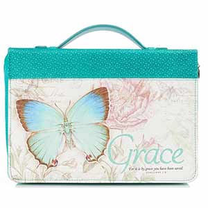 Grace Butter in Teal Bible Cover 