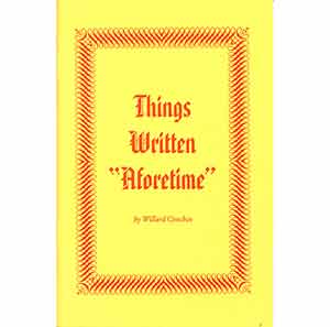 Things Written Aforetime