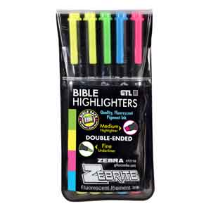 Zebrite Highlighter 5-piece Set