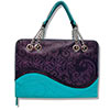 Purple Wave Medium Bible Cover