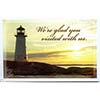 We're Glad You Visited - Lighthouse Postcard