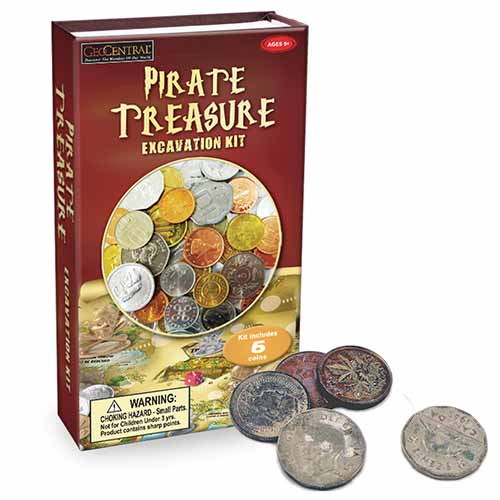 Chula Vista Books Pirate's Treasure Excavation Kit
